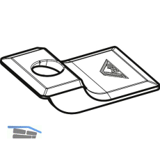 ROTO NT/NX Fr�sabdeckung Ecklager Designo Holz 5/18-13 unten waagrecht silber
