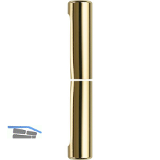 SOLIDO Aufsteckh�lsen, flachrund, Band � 16 mm, Aluminium vermessingt