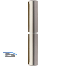 SOLIDO Aufsteckh�lsen, flachrund, Band � 16 mm, Kunststoff vernickelt matt