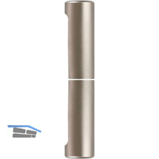 SOLIDO Aufsteckh�lsen, flachrund, Band � 14 mm, Aluminium vernickelt matt