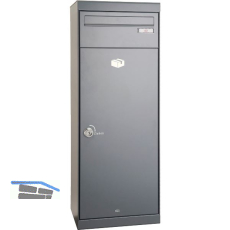 RENZ Paketkasten QUBO - L, Graualuminium