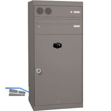 RENZ Paketkasten QUBO - XL, mit Sprechfeld, Graualuminium