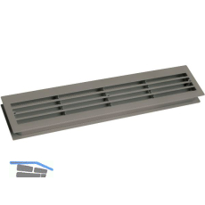 L�ftungsgitter f�r Zimmert�ren 454 x 90 mm TS 35-45 mm Kunststoff dunkelgrau