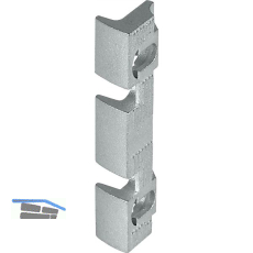 Aufschraubst�ck Serie 118, 44,5 x 14 x 8,5 mm, Stahl verzinkt