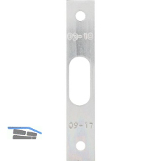 KFV Flachschlie�blech f�r Riegel oben u. unten,18x100mm zu Stulpfl�gelb. AS2600