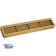 L�ftungsgitter f�r Zimmert�ren 454 x 90 mm TS 35-45 mm Kunststoff beige-braun