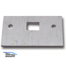 Reparaturschlie�blech f�r Einlegstange gerade, 53 x 33 mm, Stahl verzinkt