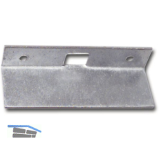 Reparaturschlie�blech f�r Einlegstange gekr�pft, 69 x 16 mm, Stahl verzinkt