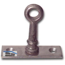 Aufspreizstangenkloben mit gerader Platte, Stahl blank