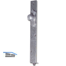 Fensterschienenriegel zum Einlassen, m. Schlie�blech, 200 mm, Stahl verzinkt