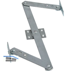 Oberlicht-Z-Schere, Angriffarm 120 mm, Mittelst�ck 240 mm, Stahl verzinkt