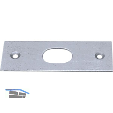 Riegelschlie�blech gerade, mit ovalem Loch, 75 x 26 mm, verzinkt