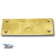 Riegelschlie�blech mit gefedertem Verschluss, 78 x 34 mm, Messing blank