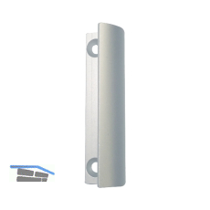 HAPS Balkont�rgriff L�nge 65mm, Aluminium silber eloxiert