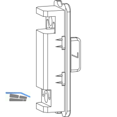 ROTO NT/NX Mittelschlie�er verdeckt Fl�gelteil Nr. 07 f�r Holz verstellbar
