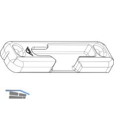 ROTO NT/NX Kipplager Holz Eurofalz 24 mm 13V links Zink mit Bohrzapfen