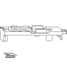 ROTO NT/NX Kantenriegel gegen�berliegende Beschlagsnut silber