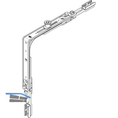 ROTO NT/NX Eckumlenkung Standard 1P-Zapfen silber