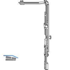 ROTO NT/NX Eckumlenkung Axer 1P-Zapfen silber