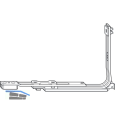 ROTO NT/NX Eckumlenkung Rundbogen-/Schr�gfenster silber