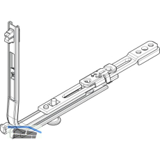 ROTO NT/NX Eckumlenkung Drehkipp 1V-Zapfen silber