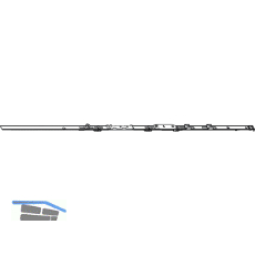 ROTO NT/NX Axerstulp Designo Sicherheit 1V L=1090 mm FFB 1001-1200 mm silber