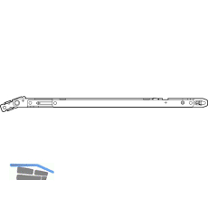 ROTO NT/NX Fang-/Putzschere Typ 2 Rahmenteil FFH 561-1200 mm silber (347132)