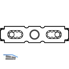 ROTO NT/NX Fang-/Putzschere Fl�gellager f�r Beschlagsnut silber (348277)