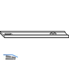 ROTO NT/NX Abdeckstulp kurz L=105 mm 1 Befestigungsloch (296064)