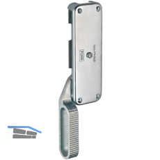 Falttortreibriegel, Hub 29, 180 x 60 x 22 mm, links, verzinkt