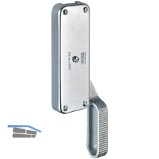 Falttortreibriegel, Hub 45, 240 x 70 x 24 mm, rechts, verzinkt