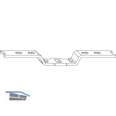 MACO Kipp- und Drehband AS/PVC f�r PVC 80 kg L=130 mm silber (94030)