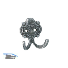 Mantelhaken Kufstein Breite 61 mm, H�he 66 mm,Zinkdruckguss eisenf�rbig br�niert