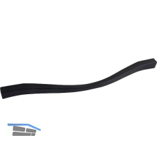 M�belgriff Fluid LA 192/224 mm, Breite 236 mm, ZN schwarz matt lackiert