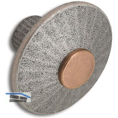 Knopf Jaya � 38 mm, Tiefe 25 mm, Zinkdruckguss verzinnt antik/Seiten aufgehellt