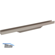 Griffleiste Prego L�nge 395 mm, Aluminium Edelstahl Effekt