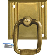 H�ngegriff Landhausstil klein quadratisch, Messing roh