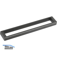 Griff Cubico LA 192 mm, Breite 201 mm, ZN antik grau