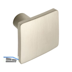 Knopf Lugus Breite 32 mm, Tiefe 24 mm, ZN Edelstahl Effekt