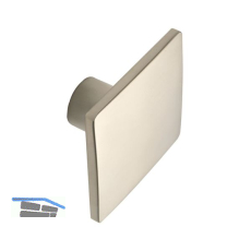 Knopf Lugus Breite 50 mm, Tiefe 25 mm, ZN Edelstahl Effekt