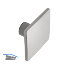 Knopf Lugus Breite 50 mm, Tiefe 25 mm, ZN alufarbig