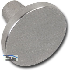 Knopf Epona � 30 mm, Tiefe 22 mm, Edelstahl geb�rstet