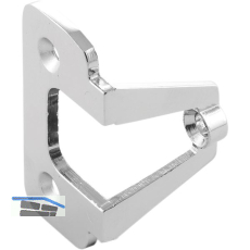 M�belgriffadapter f�r Faltschiebet�ren Zinkdruckguss verchromt poliert