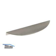 Griffleiste Edge Bow LA 160 mm, L�nge 200 mm, Aluminium Edelstahl Effekt