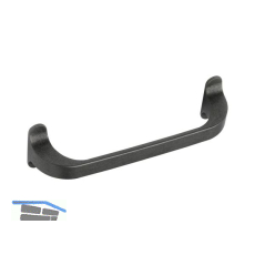 Griff Locker LA 128 mm, Breite 140 mm, ZN antik grau