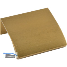 Griffleiste Edge Straight LA 20,L�nge 40 mm,Aluminium messing matt geb�rstet