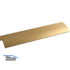 Griffleiste Edge Straight LA 2x80,L�nge 200 mm,Aluminium messing matt geb�rstet