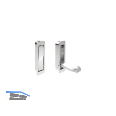 Klapphaken Votan zum Einlassen - 1 Haken, H�he 80 mm, ZN verchromt poliert