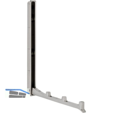 Klapphaken Came zum Einlassen - 3 Haken, H�he 177 mm, ZN Edelstahl Effekt