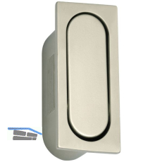 Klapp-Muschelgriff Breite 22 mm, H�he 52 mm, ZN vernickelt matt